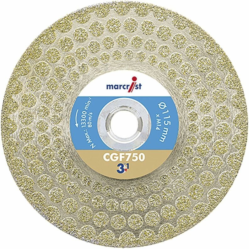 Marcrist - Diamant Trenn-Schleifscheibe CGF750 115 mm 3in1