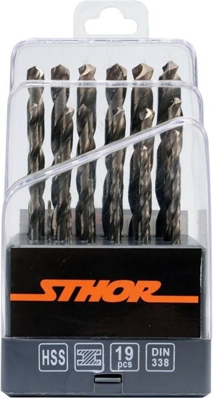 Hss Metallbohrer 1-10 mm 19-tlg. 21999 sthor