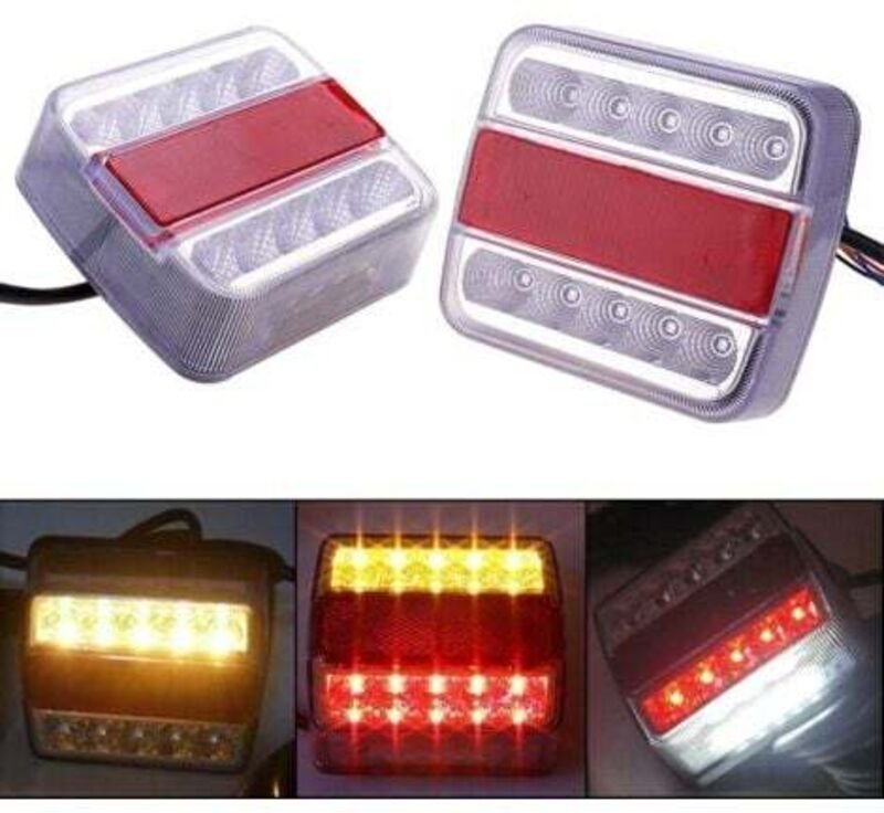 1 Stück LED-Rückleuchten für Anhänger 12V Rücklicht für LKW Bremsleuchte Wasserdichte Universalbeleuchtung für Auto LKW ...