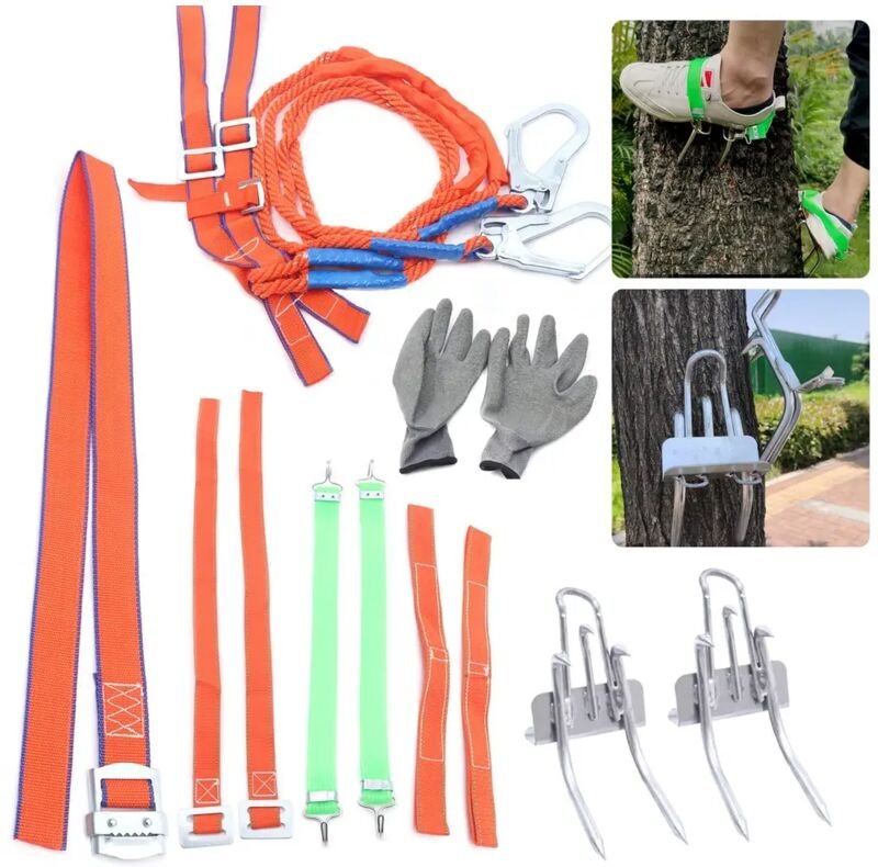 Grüner Gürtel Baumklemmer, Klettern, Baumklemmerhilfsmittel, Abenteuer in der Wildnis, Holz von Bäumen, kann 100 kg trag...