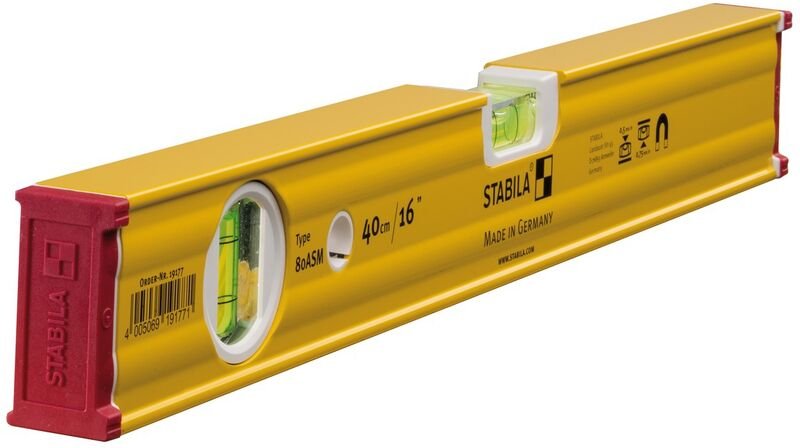 STABILA Wasserwaage LM mit Magnet 80ASM 40 cm