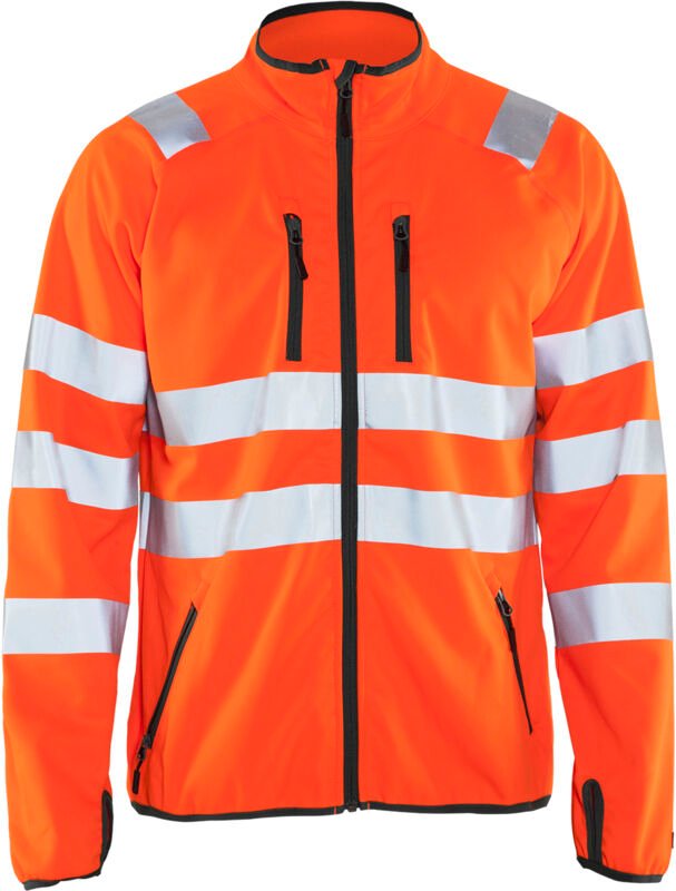 Hochsichtbare Softshell-Arbeitsjacke 4906 – Neonorange 4XL