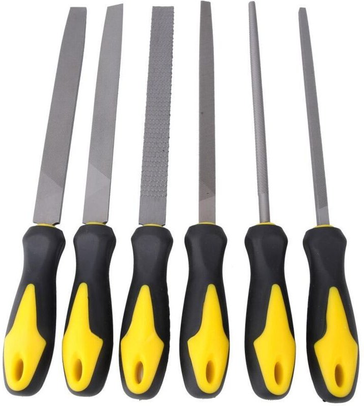 6-teiliges 8-Zoll-Holzfeilen-Raspel-Set aus Hartstahl, Handwerkzeug für Holzarbeiten, Metall, Glas, Keramik - Eosnow