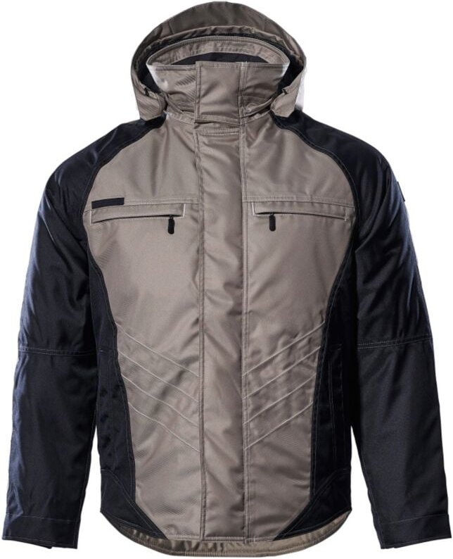 Unique Winterjacke Frankfurt zweifarbig Gr. 3XL hellkhaki/schwarz - Mascot