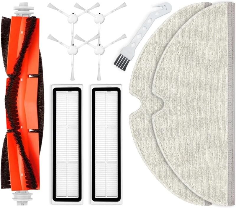 Liveryde Ersatz Zubehör Kompatibel für Dreame D9, Dreame L10 Pro, Dreame D9 Max, Dreame D9 Pro, 1 Hauptbürste, 4 Seitenb...