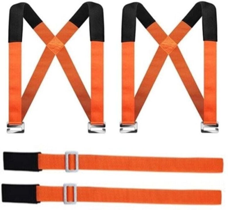 Orangefarbene Möbelschlinge, maximale Tragkraft 220 kg mumu