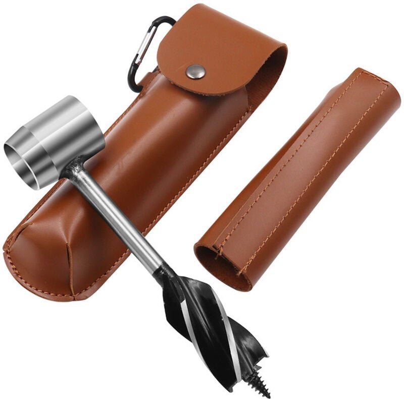 Handbohrer, Handbohrer für Holzbearbeitung, Handbohrer, Handbohrer, Überlebenswerkzeug für Camping, Outdoor-Aktivitäten,...