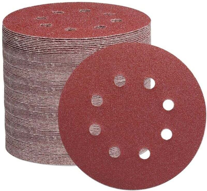 105 selbstklebende Schleifscheiben mit 8 Löchern – zum Schleifen, Polieren, staubfrei – universell einsetzbar