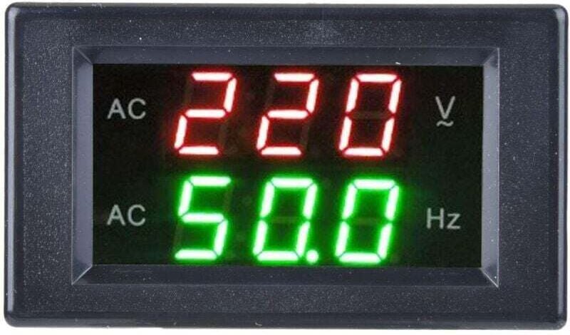 Frequenzmesser, digitales Wechselstrom-Voltmeter mit Doppelanzeige, Frequenzgenerator, Frequenzzähler, digitales Wechsel...