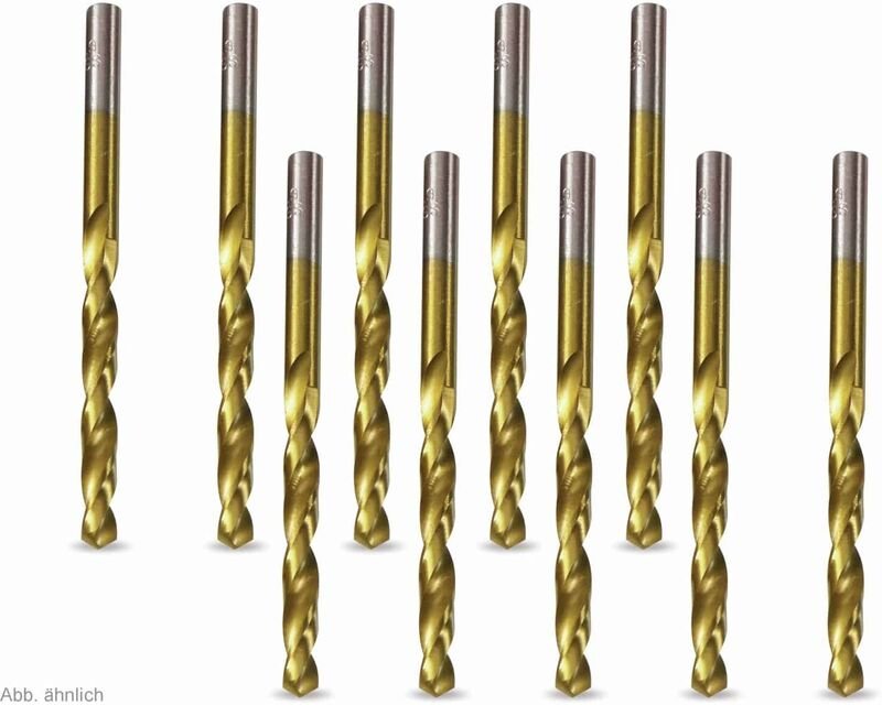 HSS-Spiralbohrer, titaniumbeschichtet 5,50 mm - 10 Stück