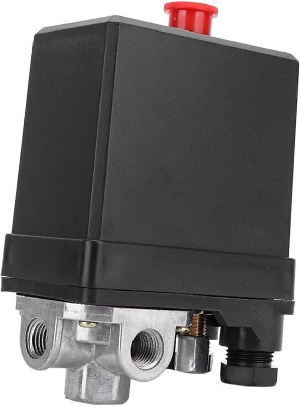 Druckschalter für Luftkompressoren, 380 V, 3-phasig, G1/4"-4-Loch-Vertikalventil, Zubehör für Luftkompressoren