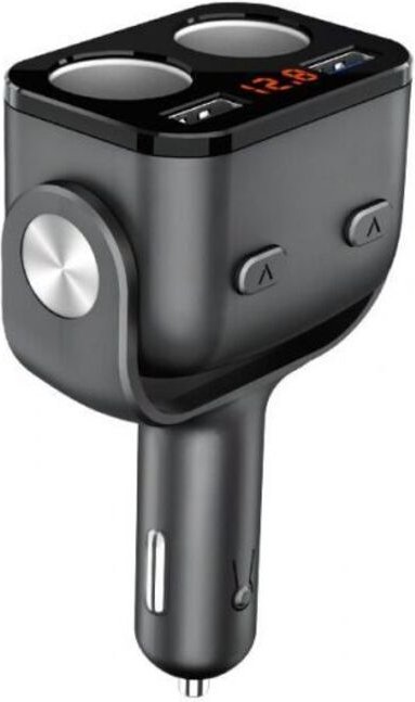 1pc Dual Zigarettenanzünderbuchse, Voltmeter Schalter Autoladegerät für Handy Tablet GPS