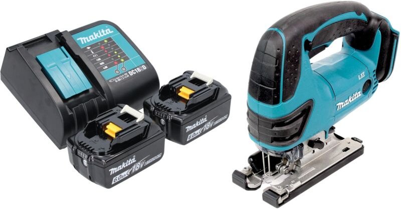 Makita DJV 180 SGX Akku Stichsäge 18 V 135 mm + 2x Akku 6,0 Ah + Ladegerät