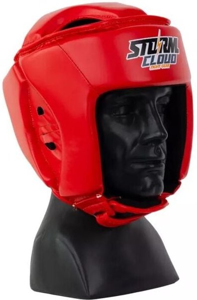 StormCloud x PZMT Offizieller Turnierhelm, Rot, XS