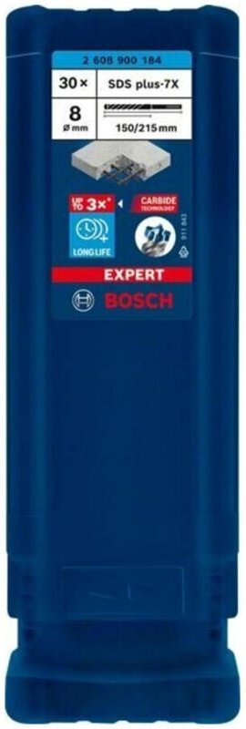 Thumbnail - Expert sds plus-7X Hammerbohrer, 8 x 150 x 215 mm, 30-tlg - Bosch