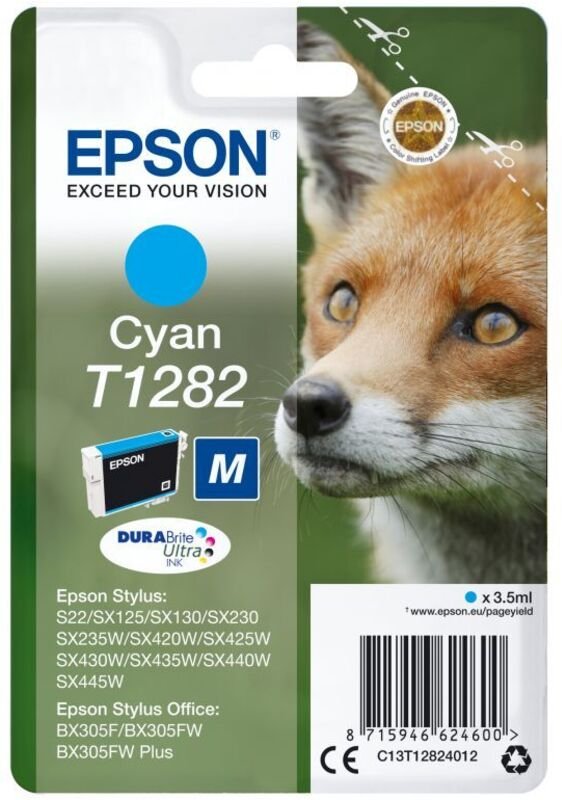 Tintenpatrone Originalzubehör T1282 ca. 175 Seiten cyan 3,5ml