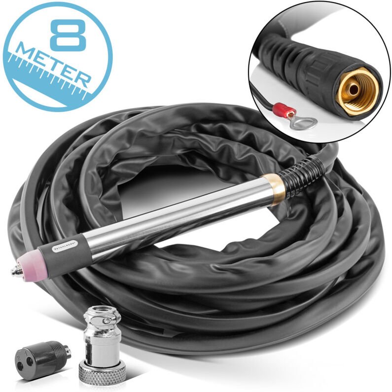 STAHLWERK CNC Brenner P60 Plasmabrenner Schneidbrenner mit 8 m Schlauchpaket