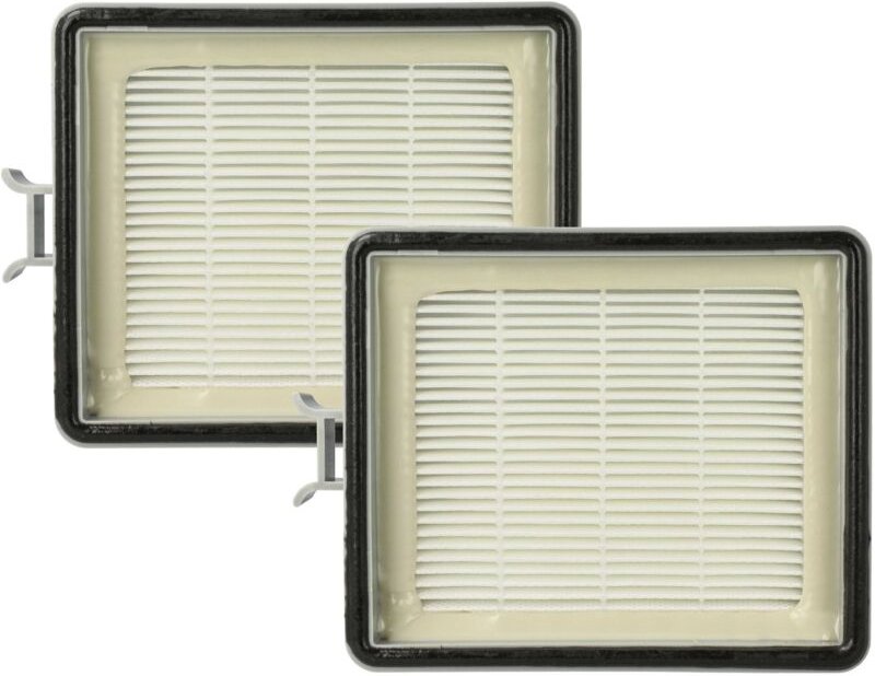 2x Staubsaugerfilter kompatibel mit Lux ap 11 Staubsauger - Abluftfilter Grau Weiß - Vhbw