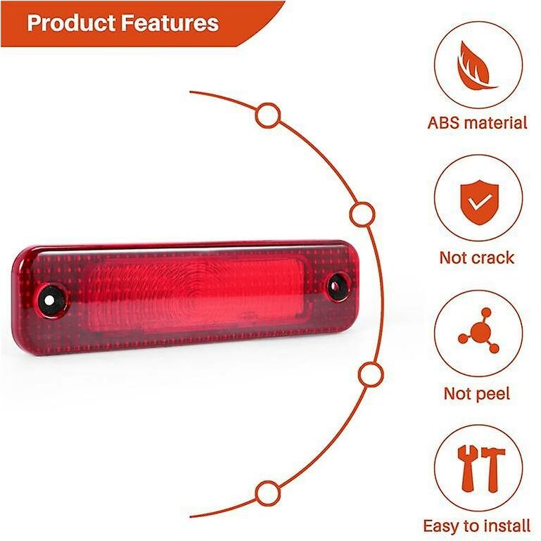 Woosien - Auto Hinten High Mount Dritte Bremsleuchte 3. Bremsleuchte Hinten Rücklicht Für Transit Mk7 2009 - 2014 7c1