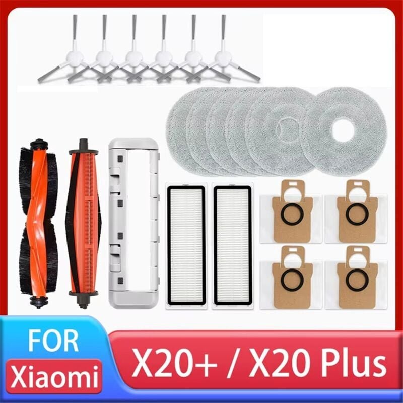 Zubehörset für Saugroboter X20+ Seitenbürste & Filter