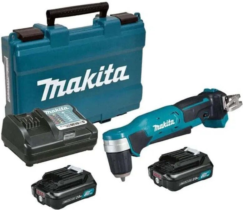 MAKITA 12V Li-Ion Winkelbohrschrauber (2x 2Ah) CXT Ø10mm + Koffer DA333DWAE