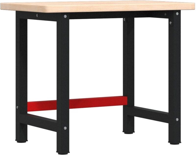 Vidaxl - Werkbank 100x60x83 cm Massivholz Eiche Rechteckig