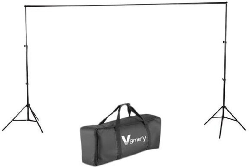 23 m Hintergrundstütze mit Stativ – Schwarzes Hintergrundstützen-Set