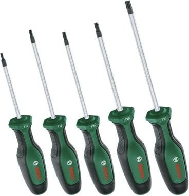 Schraubendreher-Set Torx (erstklassiger S2-Stahl, Softgrip, magnetische Spitze, 5-teilig) - Bosch