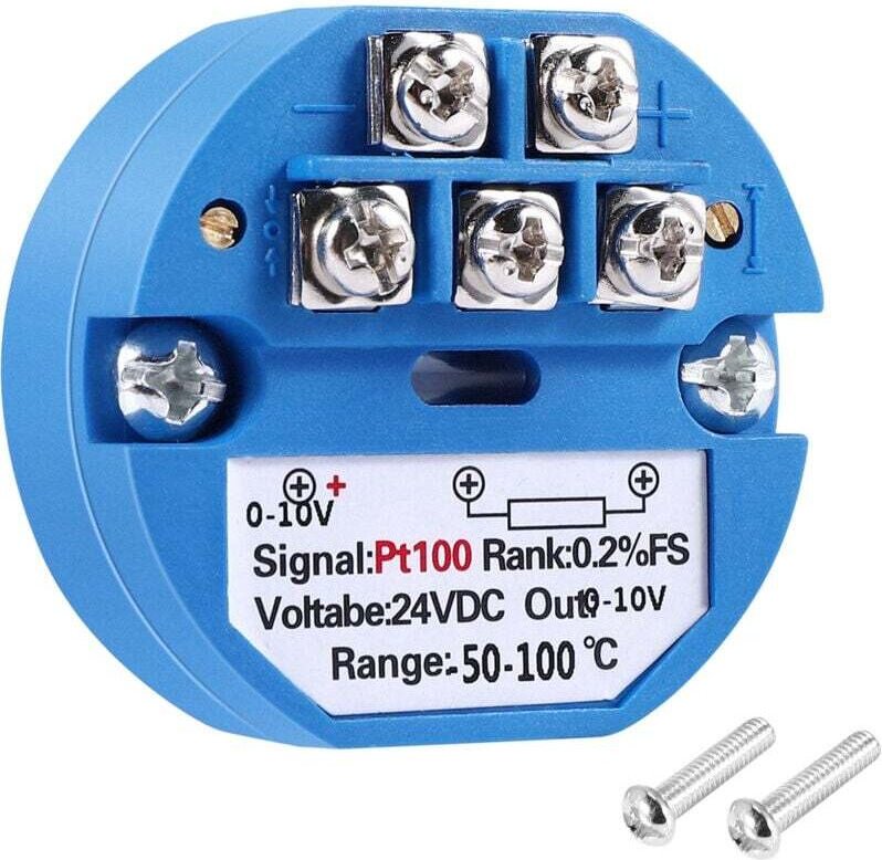 RTD PT100 DC24V Temperaturtransmitter -50 bis 100 Grad, 0-10V Ausgang