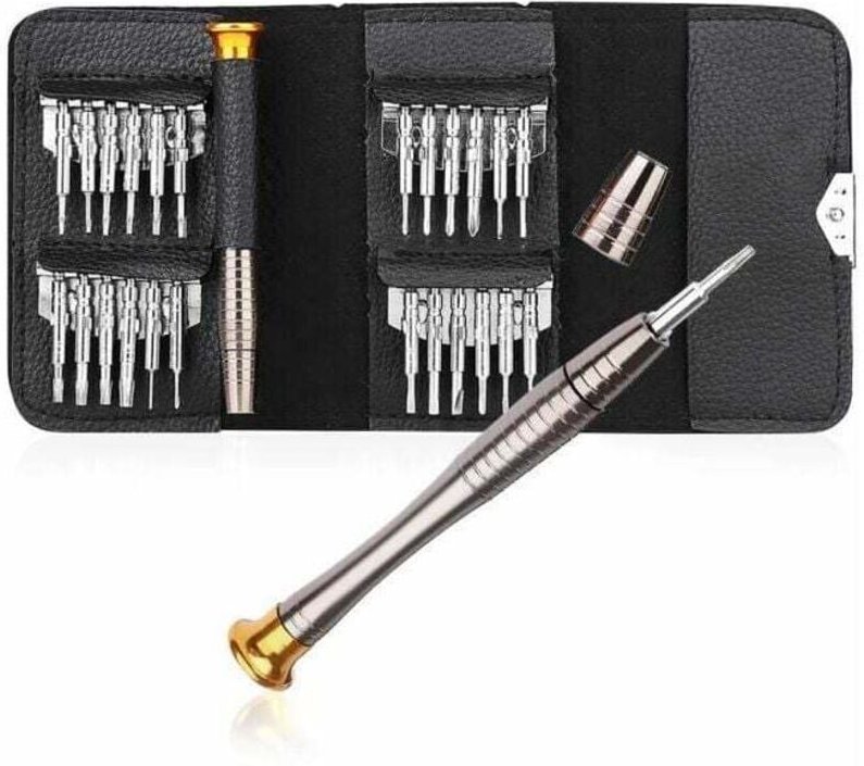 25-in-1 Schraubendreher-Elektronikreparatur-Werkzeugset im Brieftaschenformat