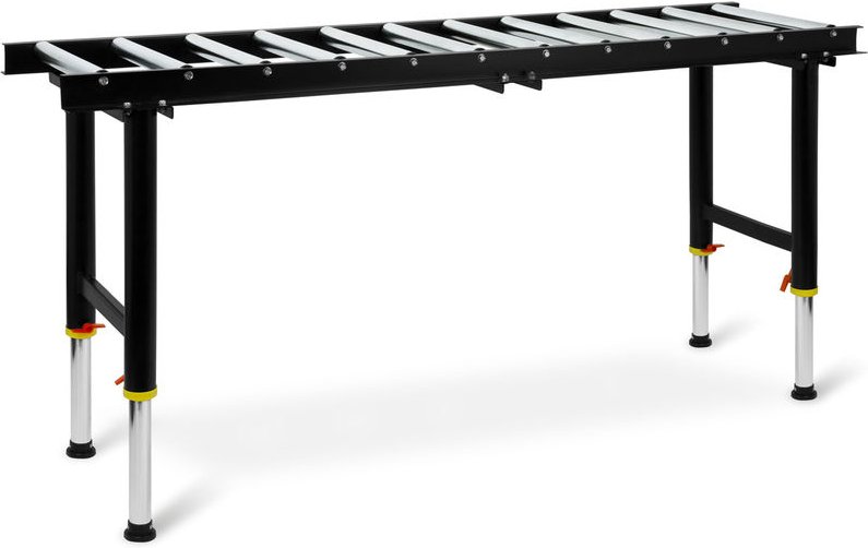 Rollentisch Rollenbahn, höhenverstellbar, Tragkraft 200kg, Transportlänge 180cm, Transportbreite 40cm, 12 Rollen mit ø 3...