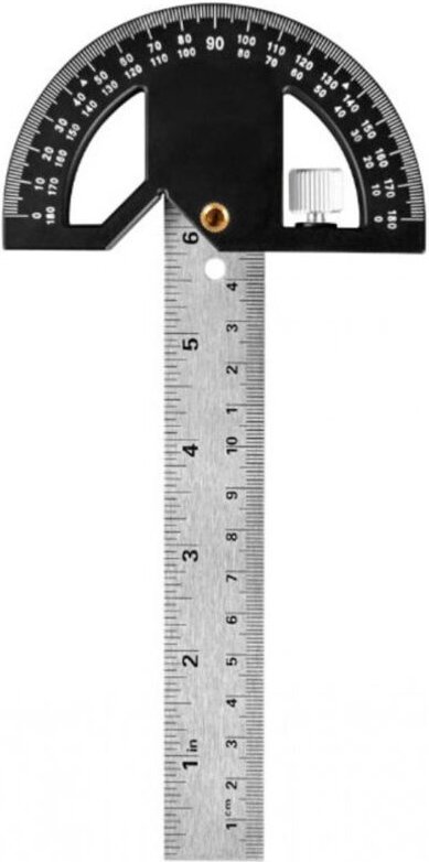 Winkelmesser für Holzbearbeitung und magnetischer Winkelmesser, 304 mm, 0-180° Winkelmesser zum Anzeichnen und Zeichnen ...