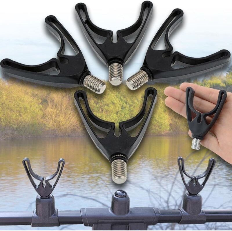 Zubehör für Angelruten, Angelrutenhalter, U-förmige Rutengriffstütze, Angelrutenablage, für Matchruten, Banksticks, Rute...