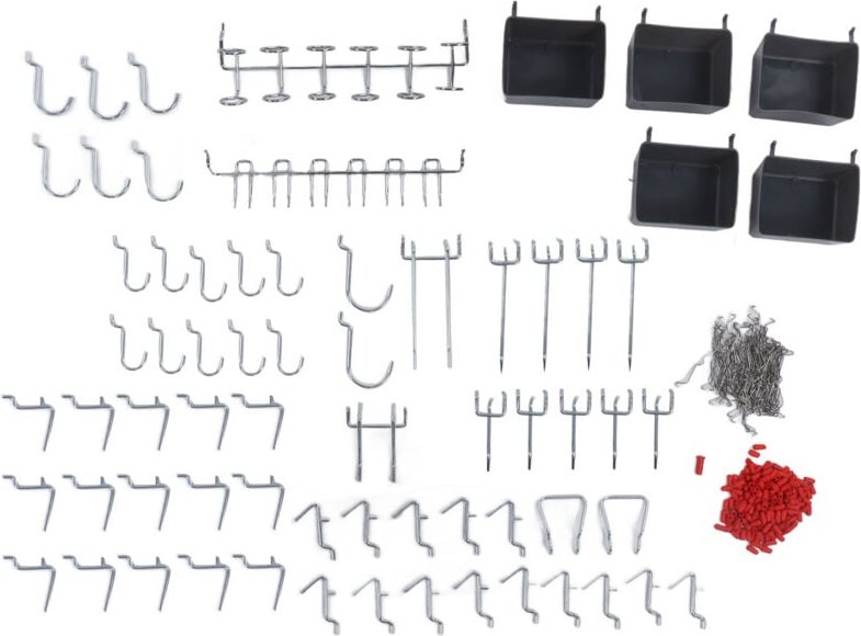 114-teiliges Perfeugard Haken-Sortiment Werkzeugaufbewahrungsset für eine gut organisierte Heimwerkstatt