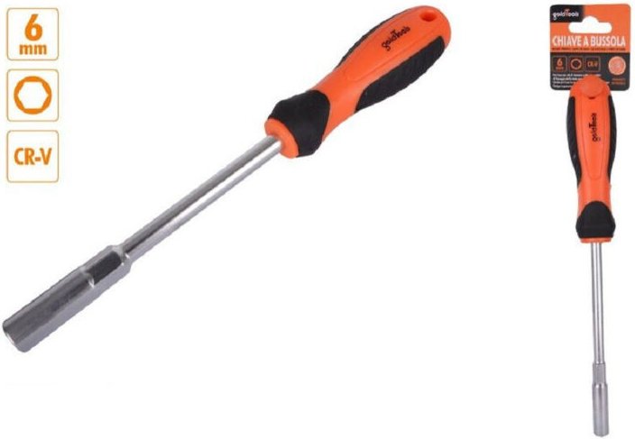 Trade Shop Traesio - Trade Shop - exagonstruktur key 6 mm cacciavite cr-v mit ergonomischer impugnature 94863 -