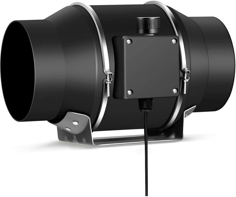 100-mm-Abluftventilator, verstellbar, 350 m³/h Luftabsaugung mit Drehzahlregler