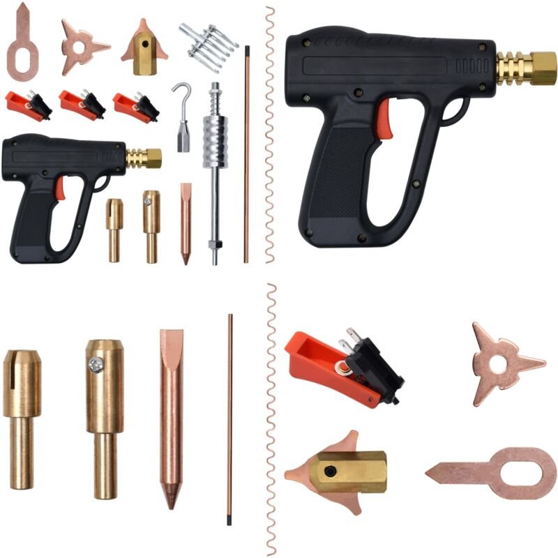86-tlg. Ausbeulspotter-Set - Autoreparatur - Punktschweißgerät - Dellenentfernung - Blechschaden - Karosseriereparatur -...