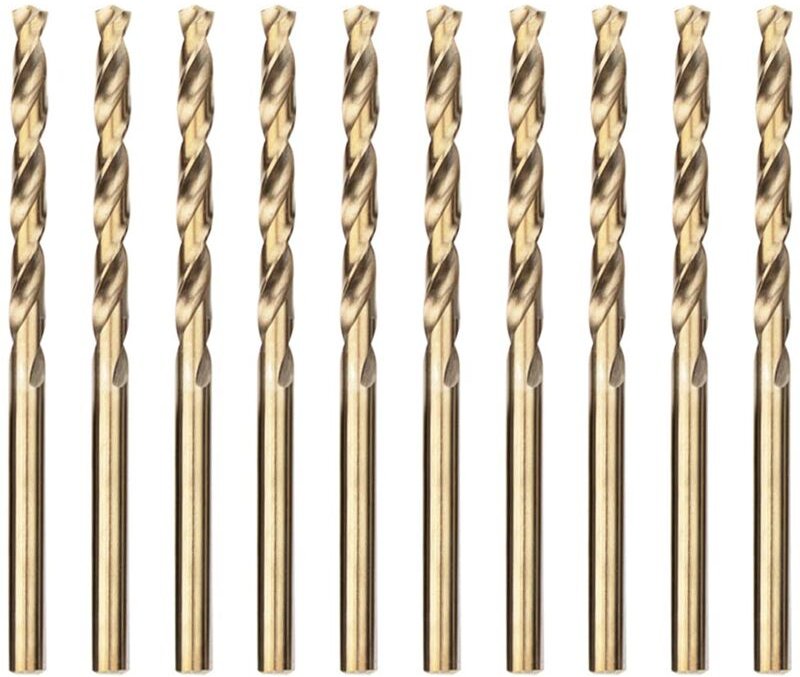Lntyq - 10 Stück 4,5 mm Spiralbohrer, professionelle Edelstahl-Metallbohrer