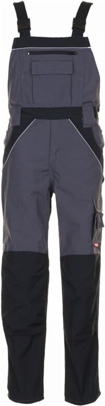 Arbeitshose Latzhose Plaline schiefer/schwarz Größe 25