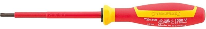 Stahlwille 4675 VDE Schraubendreher TORX T30 RALL GRIFF Vde-Torx Schraubendreher