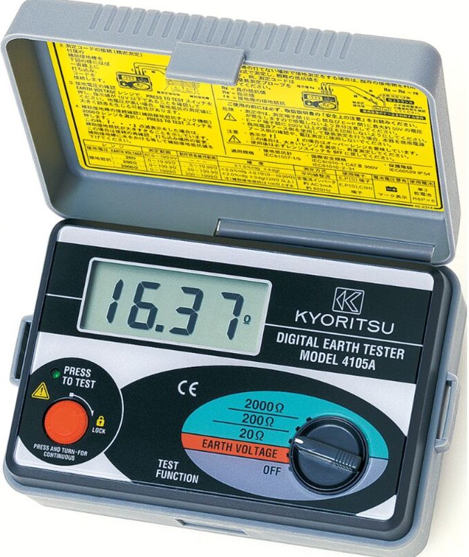 Erdungswiderstandsmessgerät 1,5v 105x158x70mm - ve755200 - Vemer
