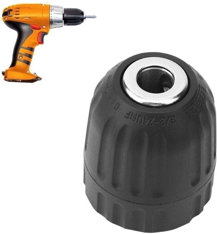 3/8" x 24 UNF Metallbohrfutter, Bohrzubehör 0,8 mm–10 mm Schnellspannbohrfutter für Handbohrmaschinen