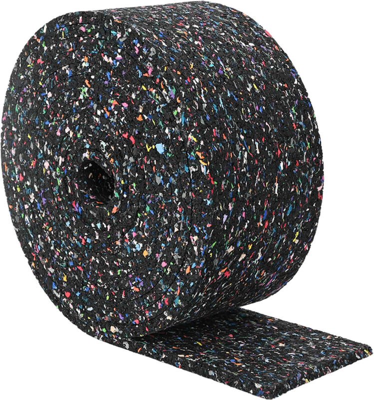 Gummiwalze Schwarz 2000 x 10 x 0,8 cm Gummi vidaXL