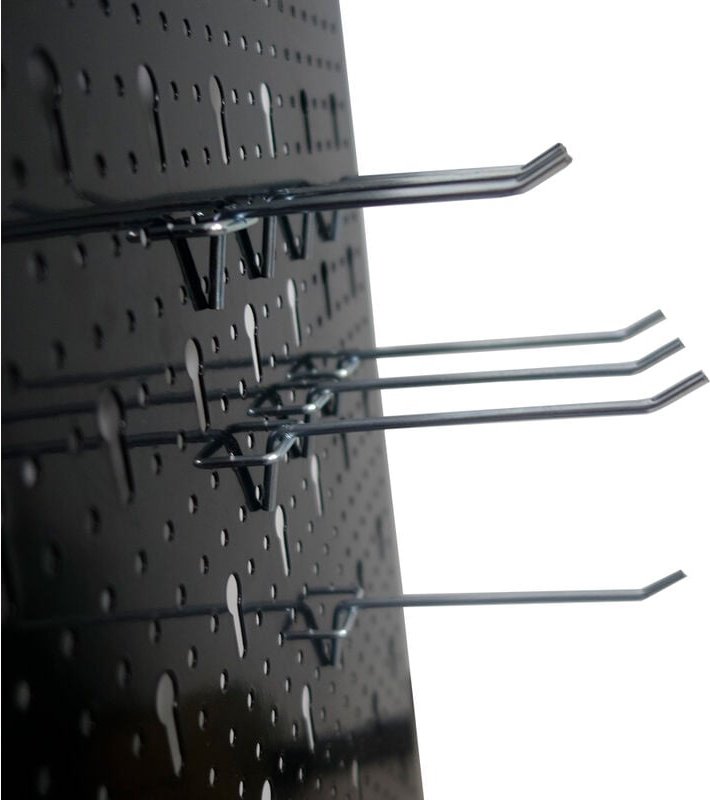 Werkzeugwände Werkzeuglochwand Werkzeugwand aus Metall mit 17tlg. Hakenset 120 x 60 x 2 cm Lochwand für Werkstatt Hengme...