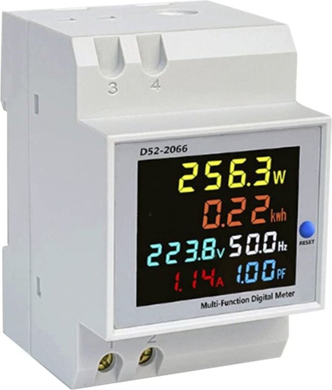 Digitaler Energiezähler, Stromzähler, ac 40–300 v 100 a Voltmeter Amperemeter, multifunktionales rücksetzbares
