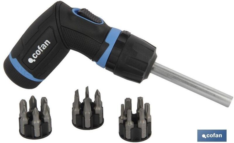 Ratschen-T-Schraubendreher-Set, 19-teilig, Konverter 5:1 Geschwindigkeit.