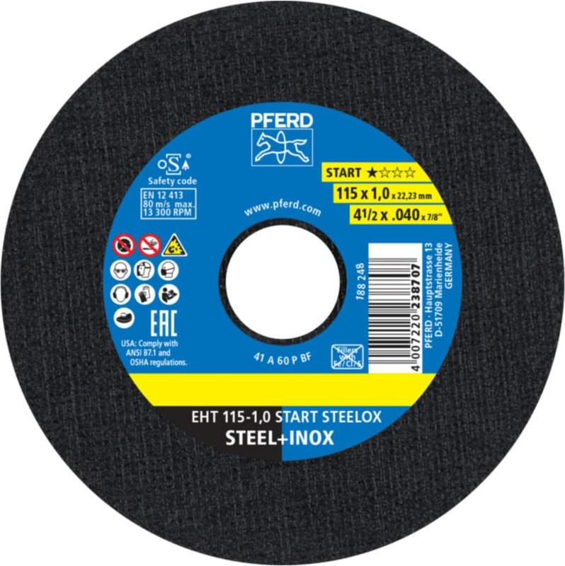 Trennscheiben eht 115-1,0 mm start (10) 10 Stk - Pferd