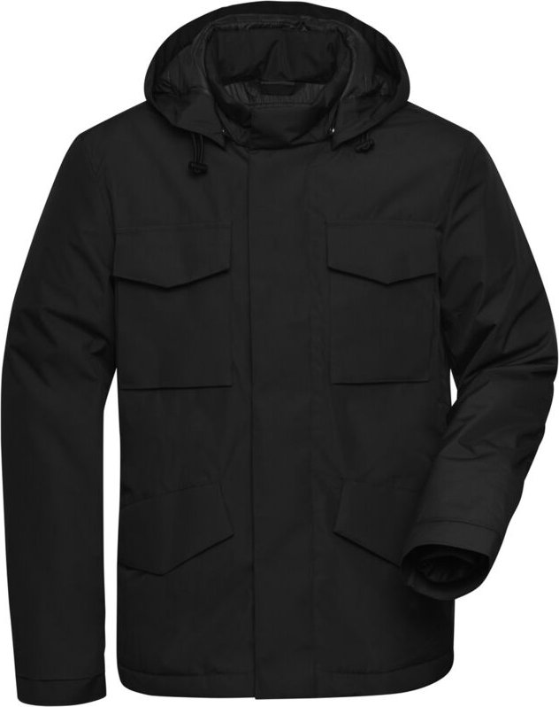 Thumbnail - James&nicholson - wattierte Herren Businessjacke JN1158 Gr. 2XL schwarz