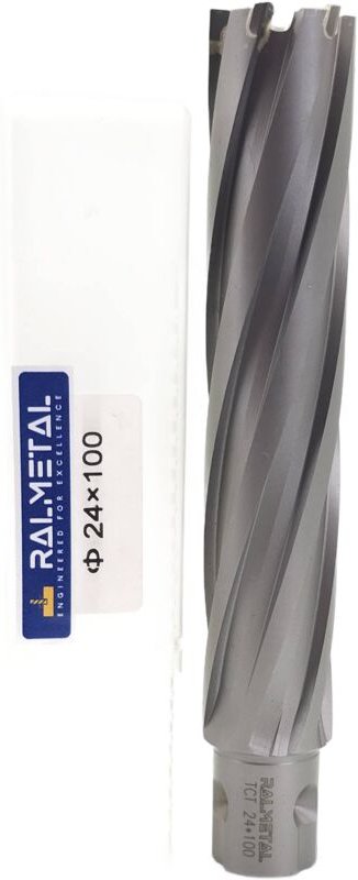 Rohrbohr-Trepanierfräser TCT UNI 24 x 100 mm Weldon