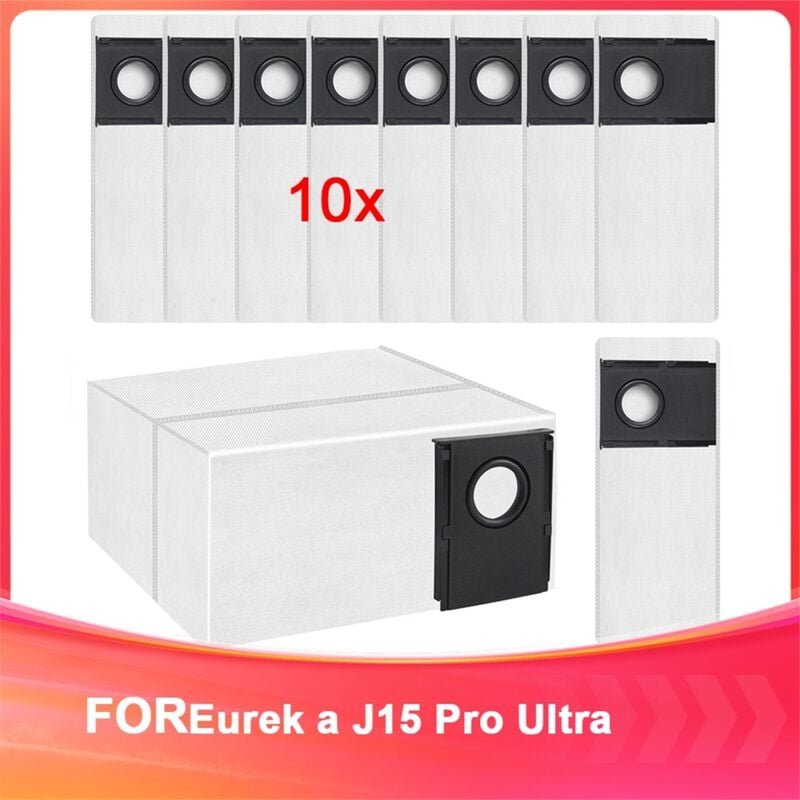10 Stück Staubbeutel für J15 Pro Ultra Roboterstaubsauger